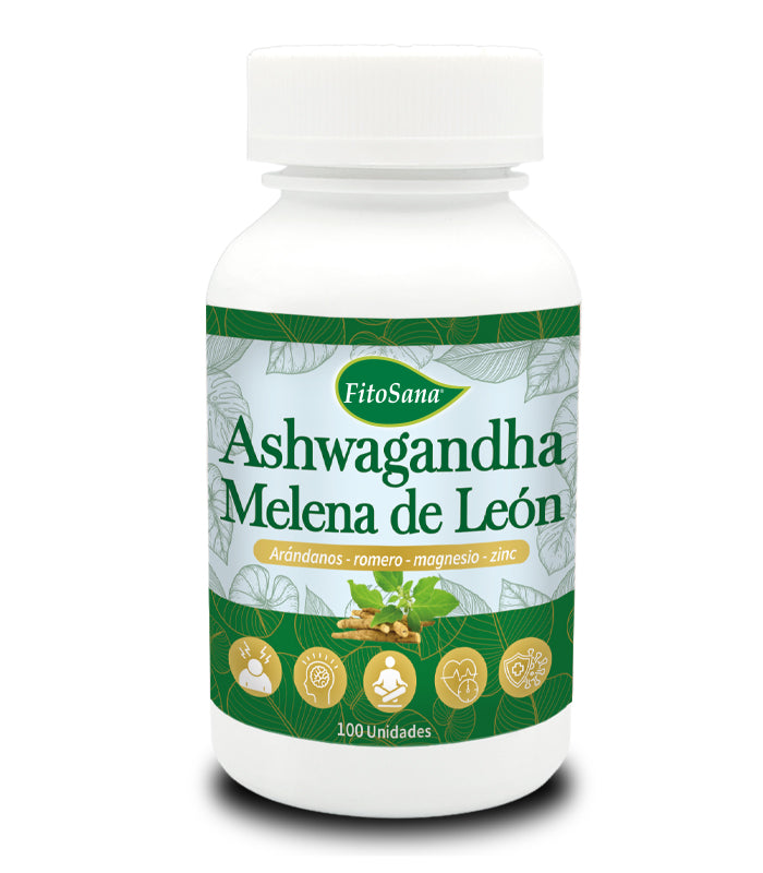 FRASCO ASHWAGANDHA MELENA DE LEÓN