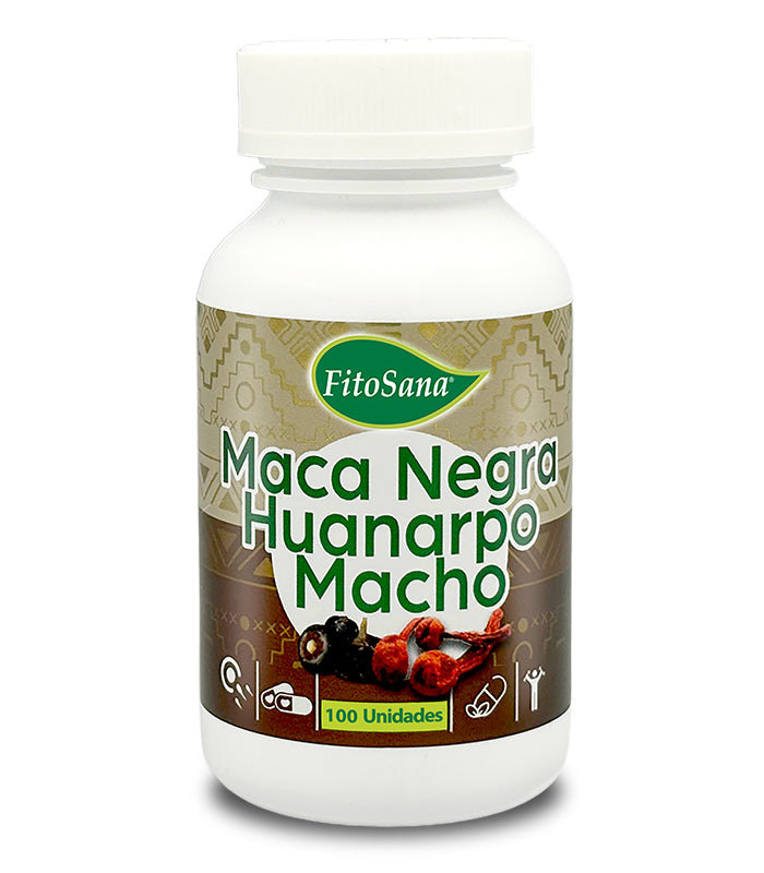 Frasco Maca Negra con Huanarpo Macho (100 cápsulas) - fitosana
