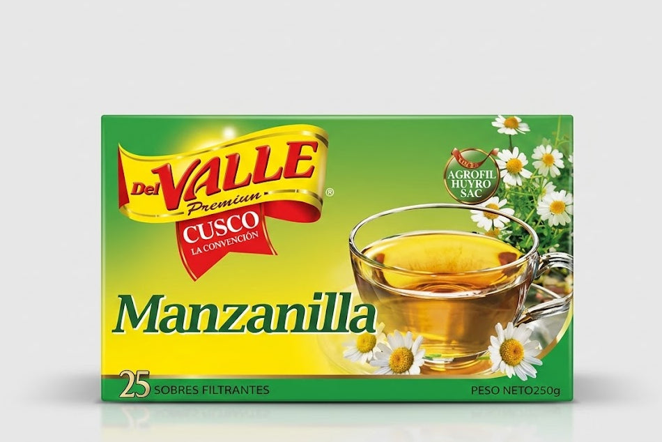 Manzanilla filtrante 25 unidades - Del Valle Cuzco
