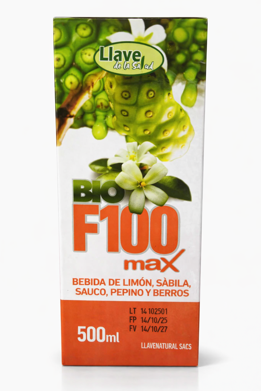 BIO F100 MAX (500 ML) - LLAVE DE LA SALUD