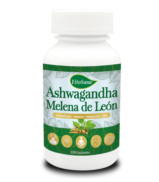 FRASCO ASHWAGANDHA MELENA DE LEÓN