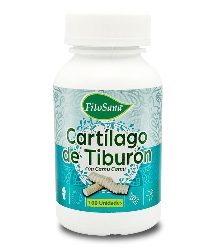 Frasco Cartílago de Tiburón + Camu Camu (100 cápsulas) - Fitosana