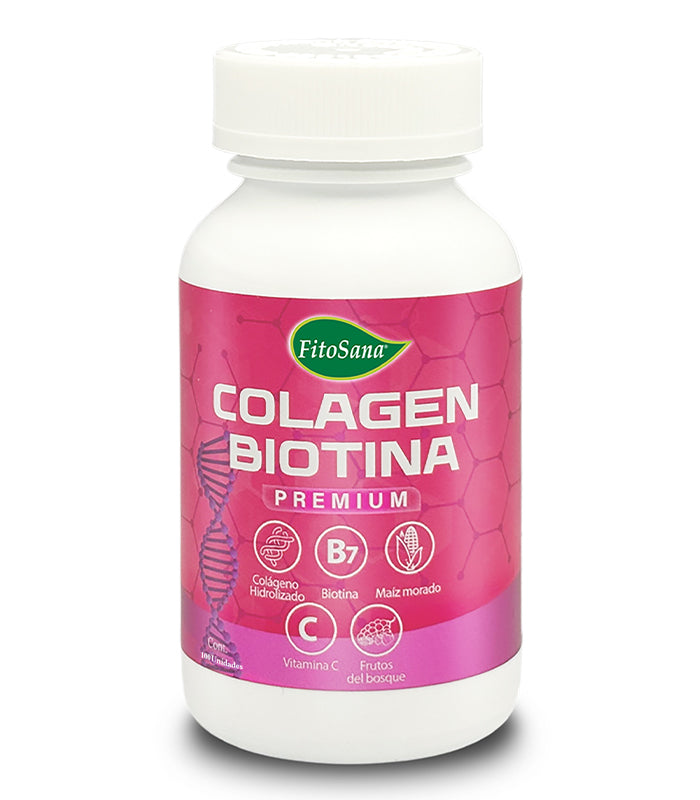 Frasco Colagen Biotina Premium (100 cápsulas) - Fitosana