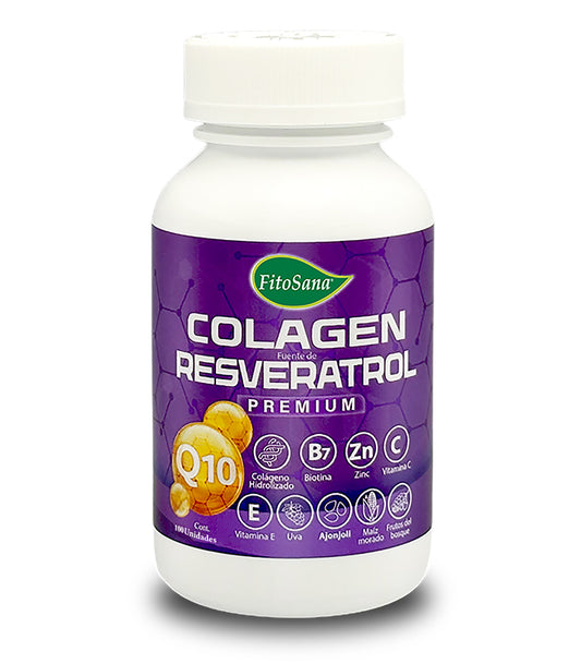 Frasco Colagen Resveratrol Q10 (100 cápsulas) - Fitosana