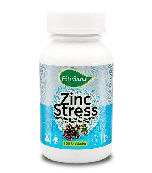 Frasco Zinc Stress (100 cápsulas) - Fitosana