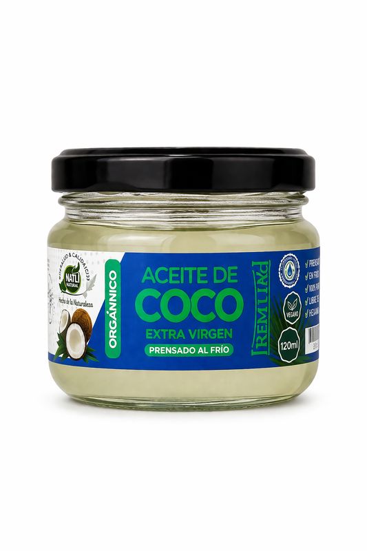 ACEITE DE COCO PRENSADO AL FRÍO (120 ML) - MILI NATURAL