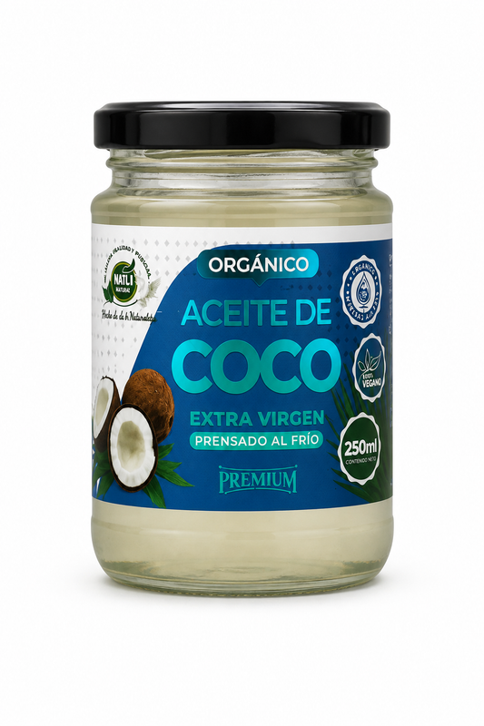 ACEITE DE COCO PRENSADO AL FRÍO (250 ML) - MILI NATURAL