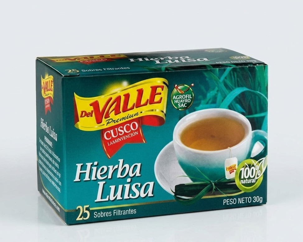 Hierba Luisa 25 unidades - Del Valle Cuzco